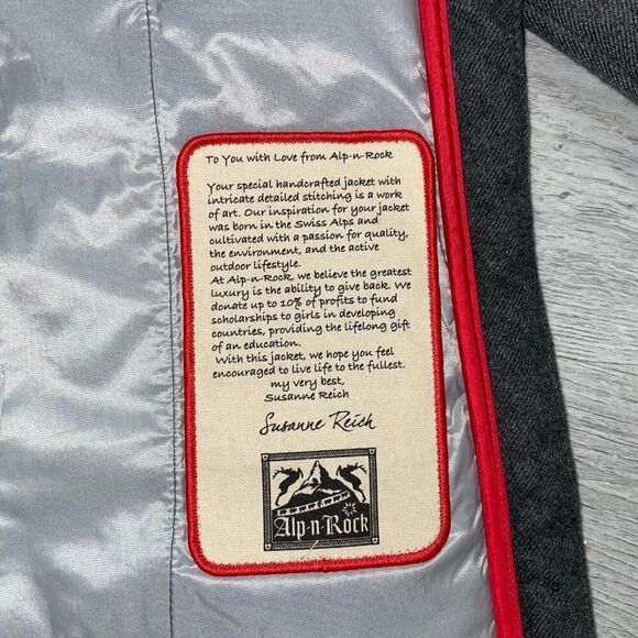 ALP N ROCK Chamonix Down Bomber Ski Jacket Women’s XS/1 Hoodie Full Zip Outdoors - Picture 6 of 16